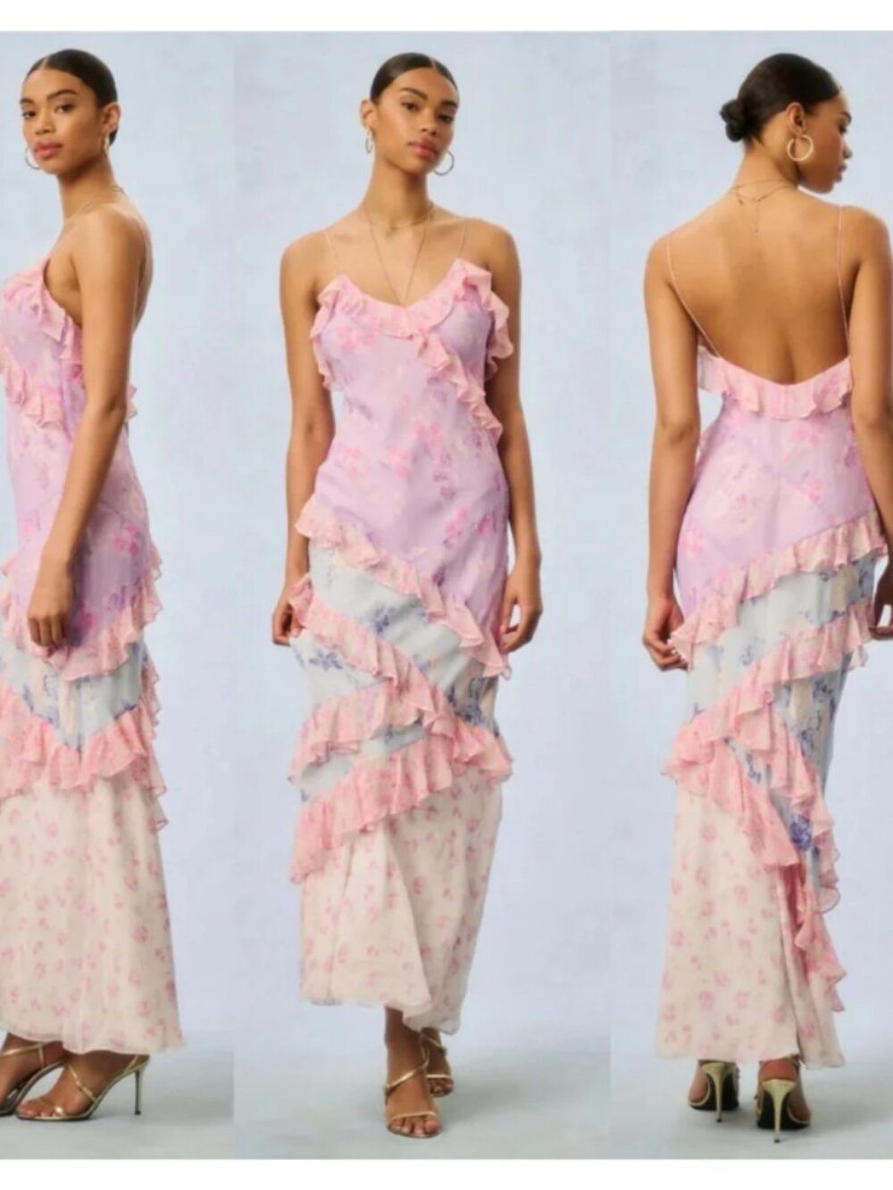 LoveShackFancy  Rialto Ruffled Maxi  Dress in Blooming Paradise